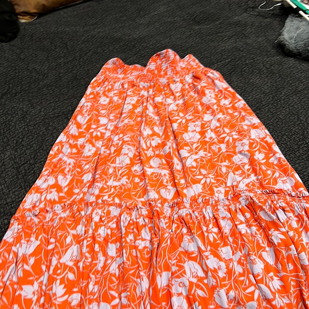 Fun floral midi skirt